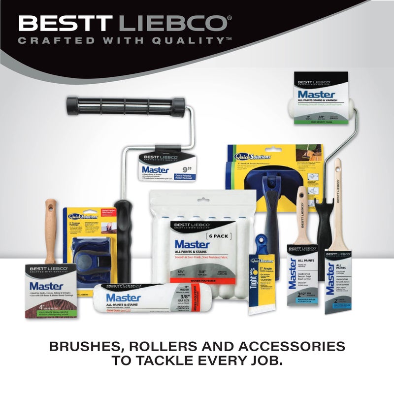 Bestt Liebco 552564100 Master Polyester/Nylon Thin Angle Sash Brush, 1 in. - Image 1